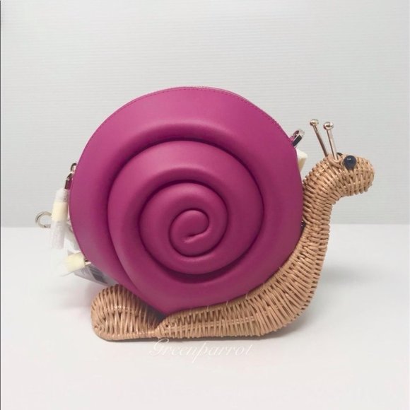 NEW Kate Spade Scarlett Snail Wicker Crossbody - Picture 2 of 8